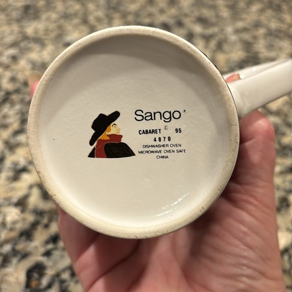 Vintage Sango Cabaret Mug ‘95 marked 4870 discontinued pieces Replacement - Picture 7 of 8
